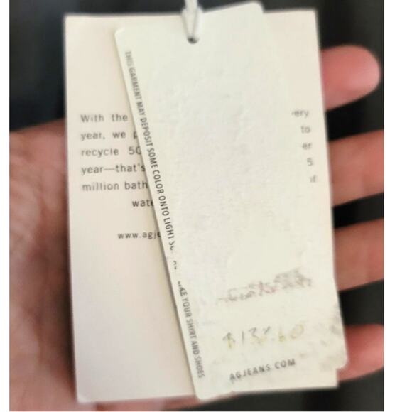 AG Adriano Goldschmied The Marshall Slim Trousers Gray 38x34 NEW FLAWED - Picture 6 of 12